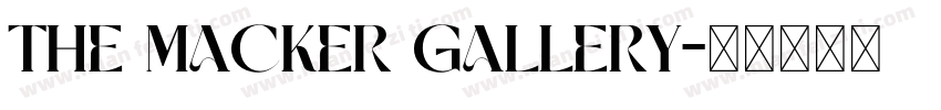 The Macker Gallery字体转换